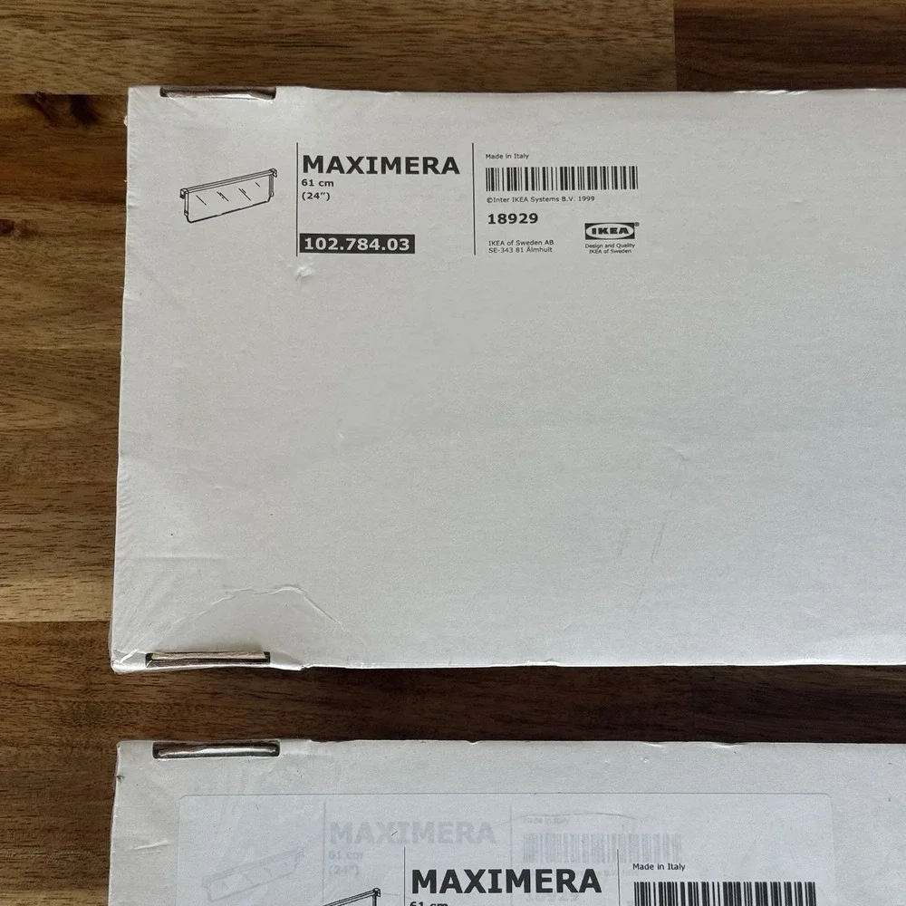 Ikea MAXIMERA Divider for high drawer white/clear 24